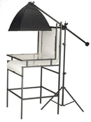 24" Shooting Table Kit with Floor Stand and Three Light LED Softboxes