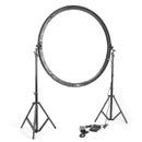 Saturn Pro 48″ Bi-Color LED Ring Light System with Stands and Case